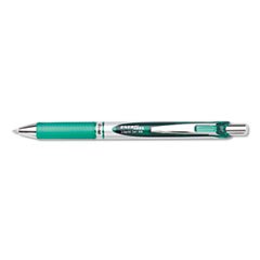 (6 Pack Value Bundle) PENBL77D EnerGel RTX Retractable Liquid Gel Pen Green Ink .7mm Medium