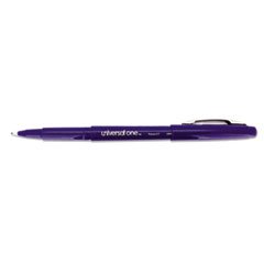 (3 Pack Value Bundle) UNV50501 Roller Ball Porous Tip Stick Pen Blue Ink Medium Dozen