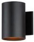 Maxim Lighting Outpost 1-Light Outdoor Wall Light | Black Aluminum Finish | Transitional Outdoor Light Fixture | Ideal for Porches Patios &amp Garages | Dimmable Wet Rated | 26101BK