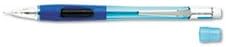 (6 Pack Value Bundle) PENPD345TC Quicker Clicker Mechanical Pencil 0.50 mm Transparent Blue Barrel