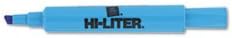 (6 Pack Value Bundle) AVE24016 Desk Style Highlighter Chisel Tip Fluorescent Blue Ink 12/Pk