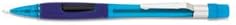 (6 Pack Value Bundle) PENPD345TC Quicker Clicker Mechanical Pencil 0.50 mm Transparent Blue Barrel