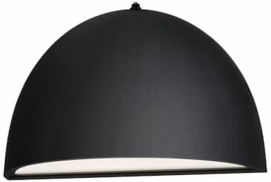 Maxim Lighting Pathfinder 1-Light Outdoor Wall Light | Black Aluminum Finish | Transitional Outdoor Light Fixture | Ideal for Porches Patios &amp Garages | Wet Rated | Home Decor Light Fixture | 521