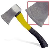 Voyager Tools Carbonized Steel Camping Axe with Comfortable Fiber Glass Handle Durably Built for Long Lasting Performance