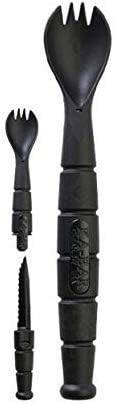 KA-BAR FIELD KIT SPORK/KNIFE - 3 Pac with 1 OD Green - 1 Black - and 1 Dark Brown