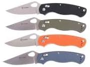 Ganzo G729-GR Folding Pocket Knife 440C Stainless Steel Blade Ergonomic G10 Non-Slip Handle with Clip Hunting Fishing Camping Folder Axis Lock Outdoor EDC Knife (Green)