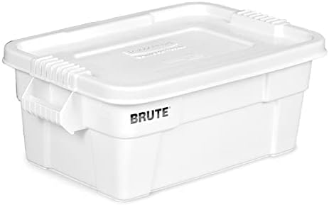 Rubbermaid FG9S3000WHT Brute Tote - 27-7/8 x 17-3/8 x 10-11/16 - White - Lot of 6