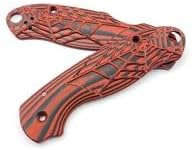 1 Pair G10 Scales Handle Fits for C223 Para 3 Custom Black and Red Handle Patch DIY Making Replacement Accessory