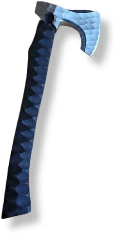 Custom Hand Forged Carbon Steel Viking Axe with Rose Wood Camping Hatched Axes (Black)