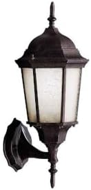 Kichler Madison 19.75 1 Light Outdoor Wall Light with Clear Beveled Glass in Tannery Bronze