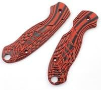 1 Pair G10 Scales Handle Fits for C223 Para 3 Custom Black and Red Handle Patch DIY Making Replacement Accessory