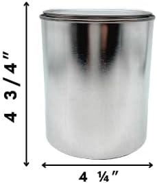 Empty Paint Cans with Lids – Quart/32 oz Unlined Containers for Paint Solvents Crafts &amp DIY Can opener Marker and Labels included 100 Pack