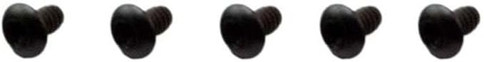 5PCS T8 Torx Head Titanium Screws Fits for Flashlight or Torch Deep Carry Pocket Clip(Black)