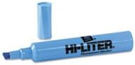 (6 Pack Value Bundle) AVE24016 Desk Style Highlighter Chisel Tip Fluorescent Blue Ink 12/Pk