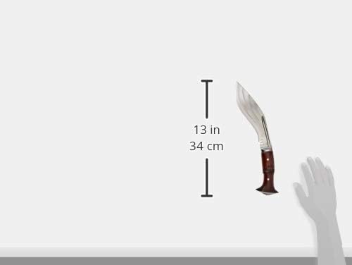Kukri - 8 Blade 3 Fuller Farmer Khukuri - Hand Forged Factory Outlet in Nepal - Ready to Use Outdoor Camping Tool - Full Tang High Carbon Steel Blade Knife with Rosewood Handle