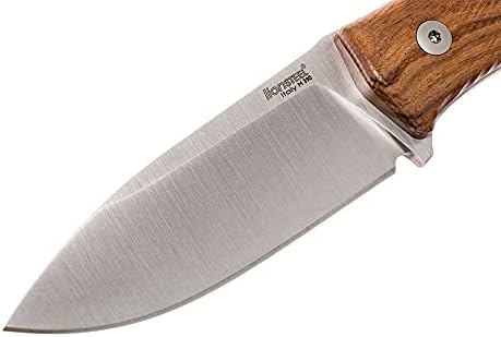 LionSTEEL M4 Fixed Blade FatCarbon Glow in the Dark Carbon Fiber Handle Scales Full Extended Tang Construction M390 Steel Blade Triple Stitched Leather Sheath KAVISO Exclusive