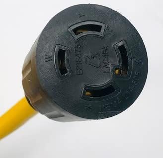 Connecticut Electric 10 Foot Generator Power Extension Cord 30 Amp 4 Prong NEMA L14-30P (Male) NEMA L14-30R (Female)