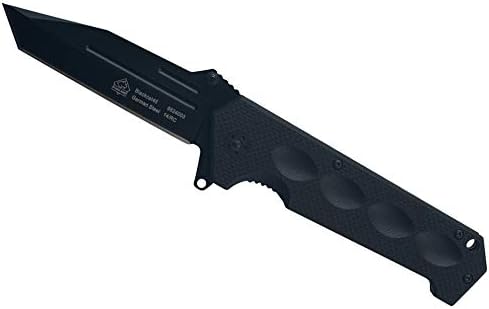 Puma SGB Blackcat 45 Tanto G10 Spring Assisted Tactical Folding Knife with Belt Clip