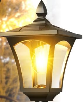 Solar Lamp Post Light Head Replacement Post Head NO Poles