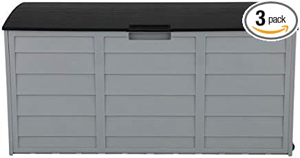 The 75 Gallon Plastic Storage Box is Suitable for Outdoor Storage in Courtyards Gardens and Yards that are Weather Resistant
