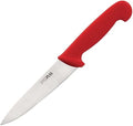 Hygiplas Chefs Knife Cutlery Kitchenware Restaurant Blade 16cm/6 1/2 Red