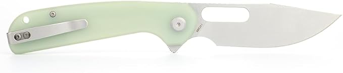 LIONGMAH Folding Pocket Knife 3.75 BladeG10 Handle Liner Lock Reversible Pocket Clip for Everyday Carry Outdoor Activities Perfect Tool for Camping Hunting Survival (Left-handed version)