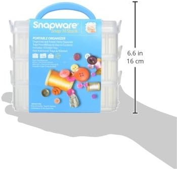 Snapware Snap 'N Stack Portable Organizer (6-Inches by 6-Inches BPA Free Plastic)