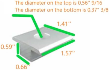 Solar mid clamp Panel 5/8 (Pack of 20)