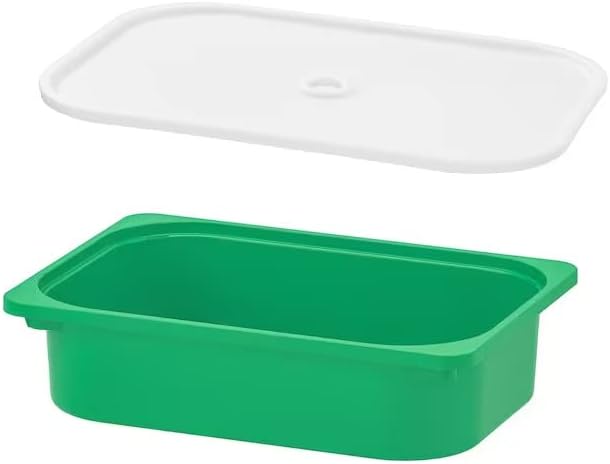 Ikea TSSP Storage box with Lid 42x30x10 (Green)