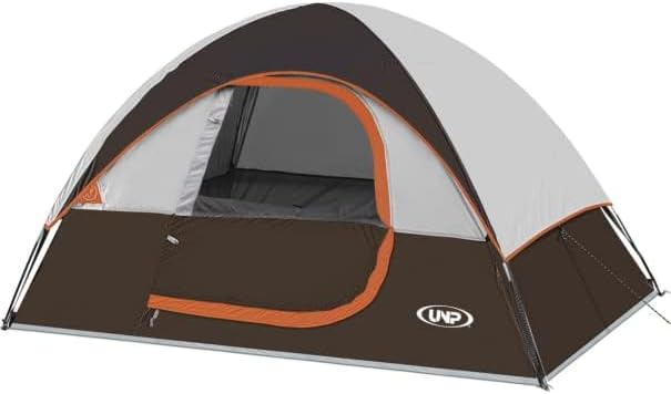 Camping Tent 2-4 Person Waterproof Windproof Tent with Rainfly Easy Set up-Portable Dome Tents for Camping…