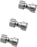 3 Sets Custom Titanium Thumb Stud Screws in Silver Fit for Diameter 4MM Screw Hole