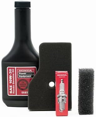 Honda EU2000i / EU2200i / EB2000I Generator Tune-Up Kit - Includes 17211-Z07-000 Air Filter 17218-Z07-000 Outer filter 98056-55777 Spark Plug and 08213-10W30 12oz Bottle of 10W-30 Oil
