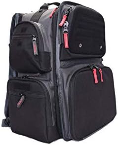 G.P.S. Executive Gray Range Backpack with Cradle for 5 Handguns &amp Various Pockets | Durable Waterproof Stain-Resistant Shooting Tactical Gear