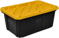 Generic 17 Gal. Tough Storage Tote in Black with Yellow Lid