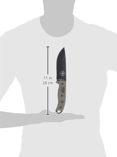 ESEE 5P Black Tactical Survival Knife w/ Sheath