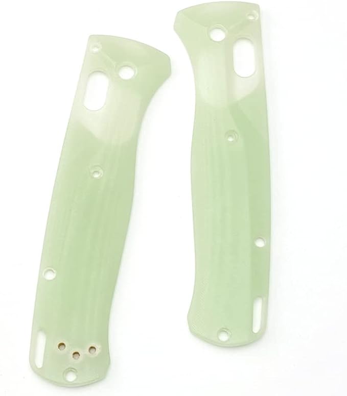 1 Pair Custom G10 Scales Handle Replacement in Light Green Color Fits for Bugout 535 DIY Making Accessory