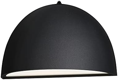 Maxim Lighting Pathfinder 1-Light Outdoor Wall Light | Black Aluminum Finish | Transitional Outdoor Light Fixture | Ideal for Porches Patios &amp Garages | Wet Rated | Home Decor Light Fixture | 521