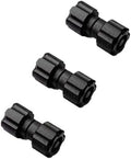 3 Sets Titanium Alloy Thumb Stud Screw Replacements are Suitable for Diameter 4MM Screw Hole(Black)