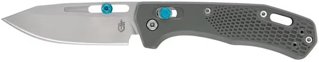 Gerber Gear Assert - Lockable Lightweight Pocket Knife with Deep Carry Pocket Clip &amp Textured Handle - Premium Safety Knife - 3 Inch Stainless Steel Plain Edge - Made in USA - Green