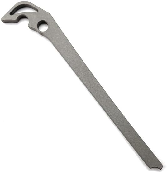1PC Titanium Alloy Spine Backspacer Replacement is Suitable for Chris Reeve Large Sebenza 21 31 Pocket Knives(Gray)