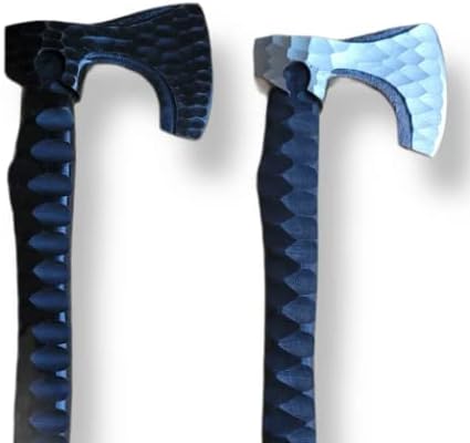 Custom Hand Forged Carbon Steel Viking Axe with Rose Wood Camping Hatched Axes (Black)