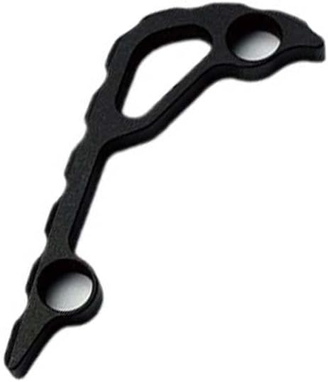 1PC Custom CNC Titanium Alloy Spine Back Spacer Replacement Fits for Bugout 535 DIY Accessory(Black)