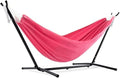 450lbs Capacity Double Hammock Adjustable Hammock Bed with 9ft Heavy Duty Steel Stand Includes Portable Carrying Case Easy Set up