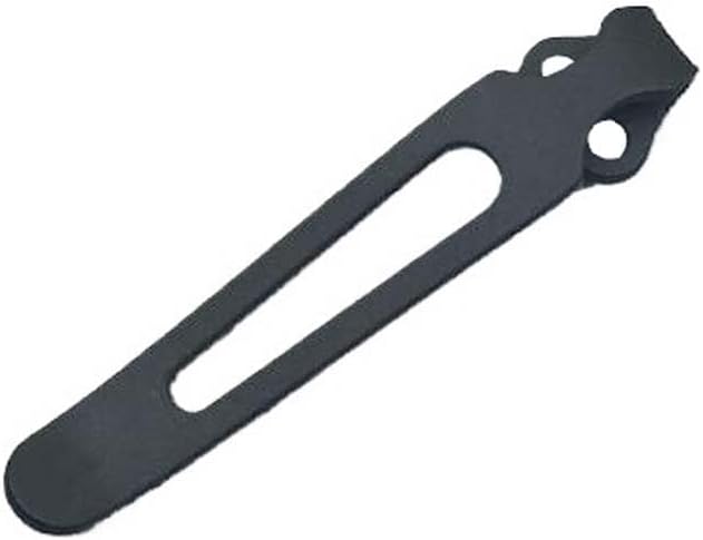 1PC Titanium Alloy Pocket Clip Replacement Fits for ZT0350 ZT0460 ZT0462 ZT0609 DIY Making Accessory(Black)