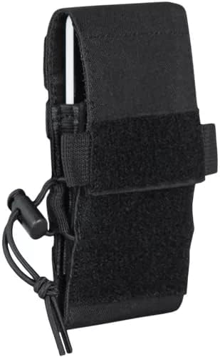 Fox Outdoor Products Tactical Cell Phone Pouch – Modular Case with Front Flap Access Hook-Back Web Straps Durable Double-Lined Design