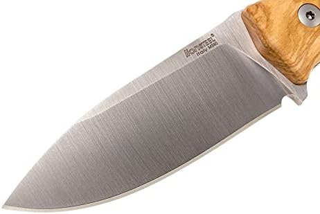 LionSTEEL M4 Fixed Blade FatCarbon Glow in the Dark Carbon Fiber Handle Scales Full Extended Tang Construction M390 Steel Blade Triple Stitched Leather Sheath KAVISO Exclusive