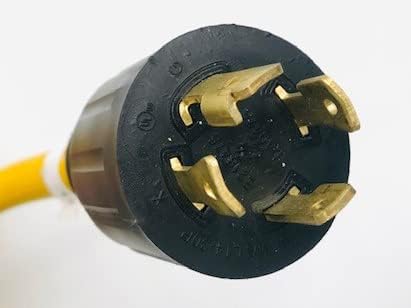 Connecticut Electric 10 Foot Generator Power Extension Cord 30 Amp 4 Prong NEMA L14-30P (Male) NEMA L14-30R (Female)