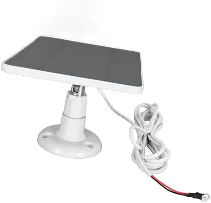 Solar Panel for Security Camera Outdoor 10W Video Doorbell Solar Panel Charger for Nest for Doorbell 2K 2 3 IP66 Water Proof 360° Adjustable Bracket (CSP4W-O-W)