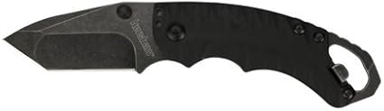 Kershaw Shuffle II Folding Pocket Knife 2.6 Inch Stainless Steel Tanto Blade EDC Utility with Flathead Screwdriver Reversible Carry Manual Opening Everyday Carry Pocket Knife for Men and Women