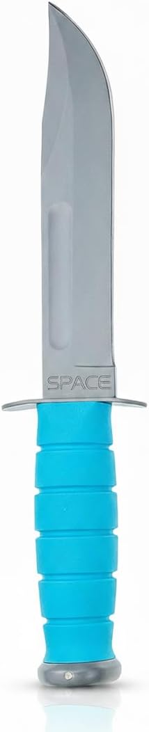 KA-BAR 1313SF Ussf Space-Bar Knife Blue Kraton G Handle Gray Hard Sheath Straight Edge